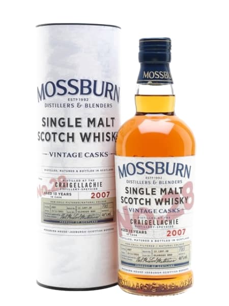 Craigellachie 13 Year Old 2007 - Vintage Casks (Mossburn) 700ml bottle - Scotch Whisky whisky