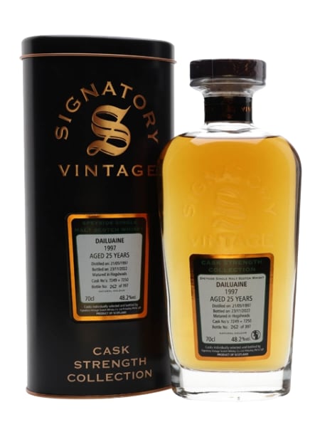dailuaine 1997 25 year old signatory 700ml bottle - Scotch Whisky whisky
