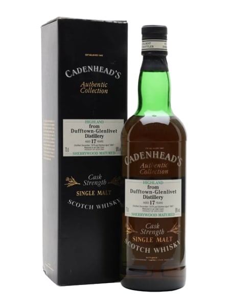 dufftown 197917 year old sherry cask cadenhead's 700ml bottle - Scotch Whisky whisky