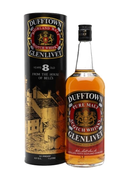 dufftown-glenlivet 8 year old bot.1970s 1000ml bottle - Scotch Whisky whisky