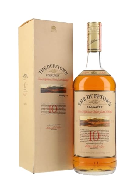 Dufftown-Glenlivet 10 Year Old - 1990s 1000ml bottle - Scotch Whisky whisky