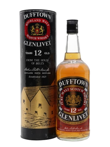 Dufftown-Glenlivet 12 Year Old - 1980s 1000ml bottle - Scotch Whisky whisky
