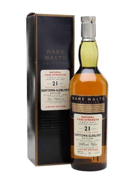 Dufftown-Glenlivet 21 Year Old 1975 - Rare Malts 700ml bottle - Scotch Whisky whisky