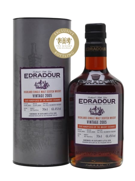 edradour 2005 12 year old sherry cask exclusive to the whisky exchange 700ml bottle - Scotch Whisky whisky