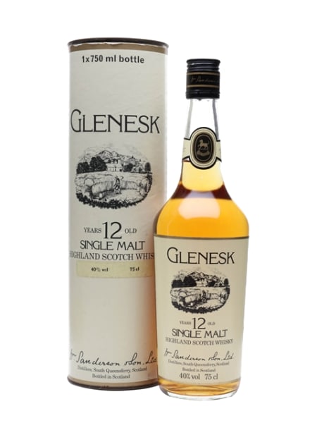 glenesk 12 year old bot.1980s ml bottle - Scotch Whisky whisky