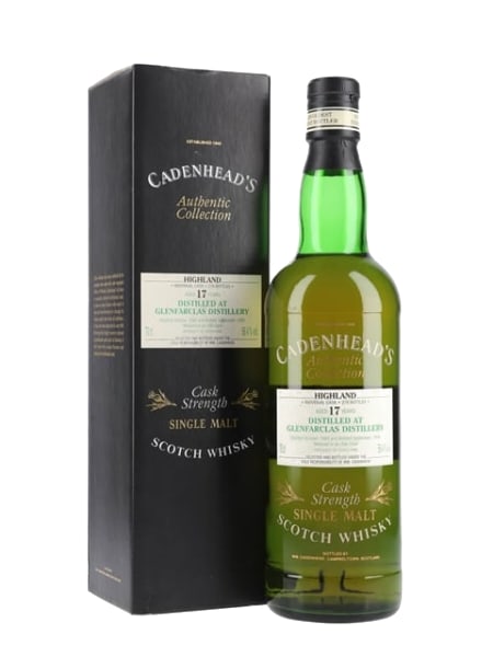 glenfarclas 1980 17 year old bot.1998 cadenhead's 700ml bottle - Scotch Whisky whisky