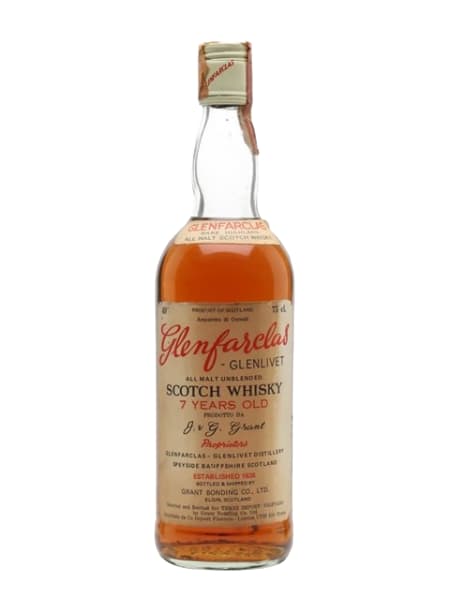 Glenfarclas-Glenlivet 7 Year Old - 1970s ml bottle - Scotch Whisky whisky