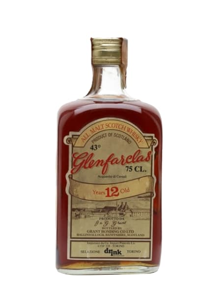 glenfarclas 12 year old bot.1980s drink international ml bottle - Scotch Whisky whisky