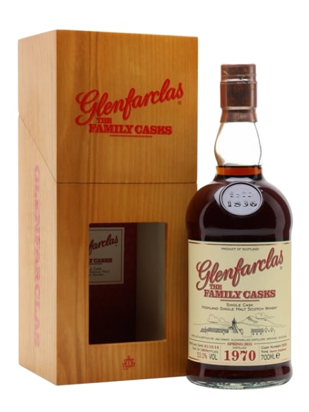 glenfarclas 1970 family casks s15 sherry cask #2026 700ml bottle - Scotch Whisky whisky