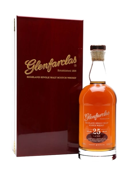 glenfarclas 25 year old crystal decanter 700ml bottle - Scotch Whisky whisky