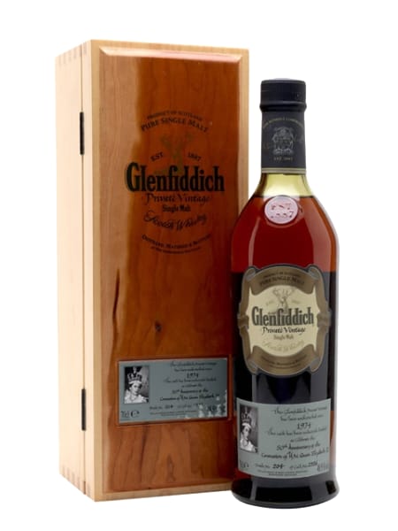 Glenfiddich 1974 Sherry Cask - 50th Anniversary Of The Queen's Coronation 700ml bottle - Scotch Whisky whisky