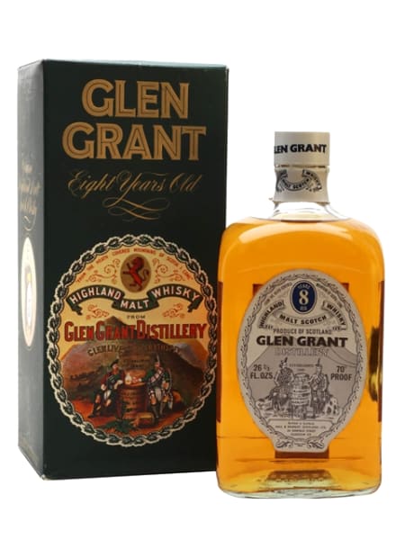 glen grant 8 year old hall & bramley bot.1970s ml bottle - Scotch Whisky whisky