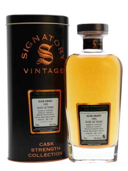 Glen Grant 26 Year Old 1995 (casks 88236 & 88237 & 88238) - Cask Strength Collection (Signatory) 700ml bottle - Scotch Whisky whisky