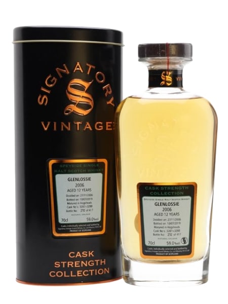 Glenlossie 12 Year Old 2006 (cask 3287 & 3388) - Cask Strength Collection (Signatory) 700ml bottle - Scotch Whisky whisky