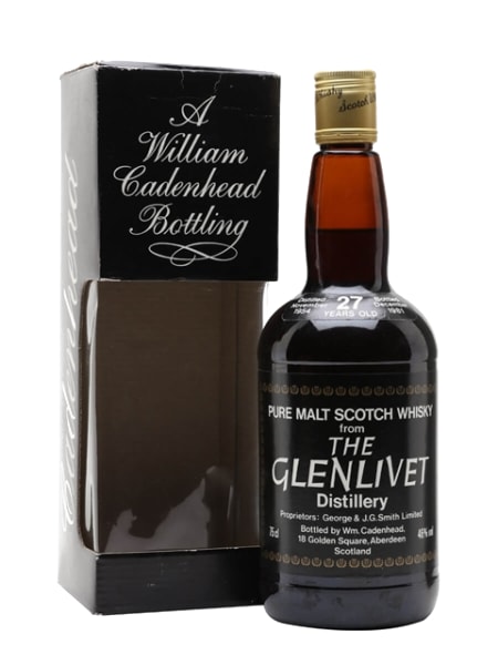 Glenlivet 27 Year Old 1954 Sherry Cask (Cadenhead's) ml bottle - Scotch Whisky whisky