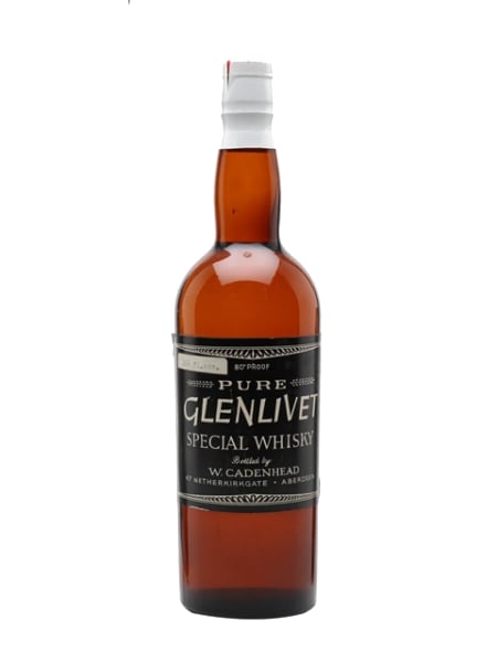 Glenlivet (Cadenhead's) - 1960s ml bottle - Scotch Whisky whisky
