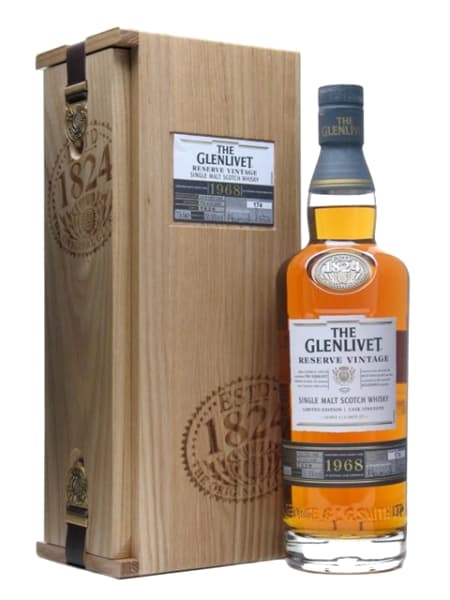 Glenlivet 1968 Reserve Vintage 39 Year Old (Cask 7629) 700ml bottle - Scotch Whisky whisky