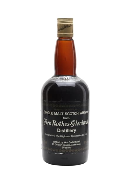 Glenrothes 1967 20 Year Old Sherry Cask - (Cadenhead's) ml bottle - Scotch Whisky whisky