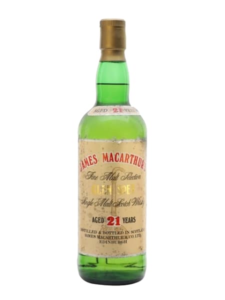 Glen Spey 21 Year Old (James MacArthur) - 1980s ml bottle - Scotch Whisky whisky
