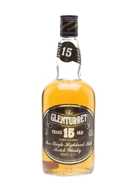 Glenturret 15 Year Old Dumpy Bottle - 1980s ml bottle - Scotch Whisky whisky