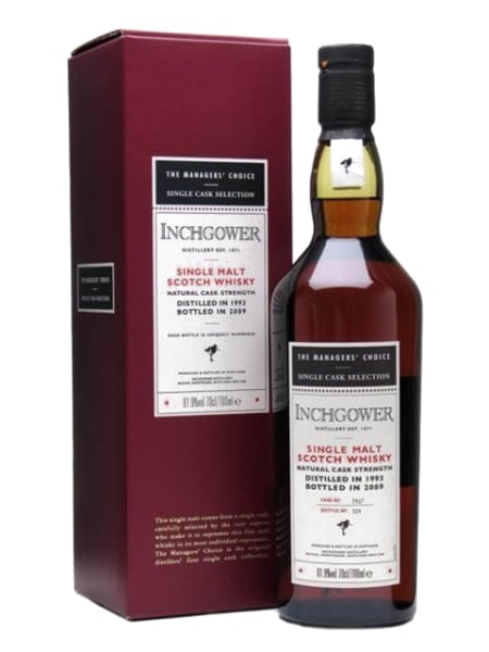 Inchgower 15 Year Old 1993 (cask 7917) - The Managers' Choice 700ml bottle - Scotch Whisky whisky