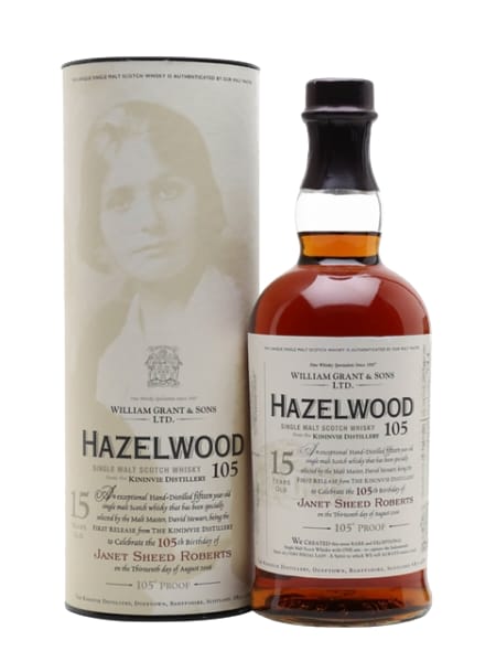 Hazelwood 105 (Kininvie) 1990 15 Year Old 700ml bottle - Scotch Whisky whisky