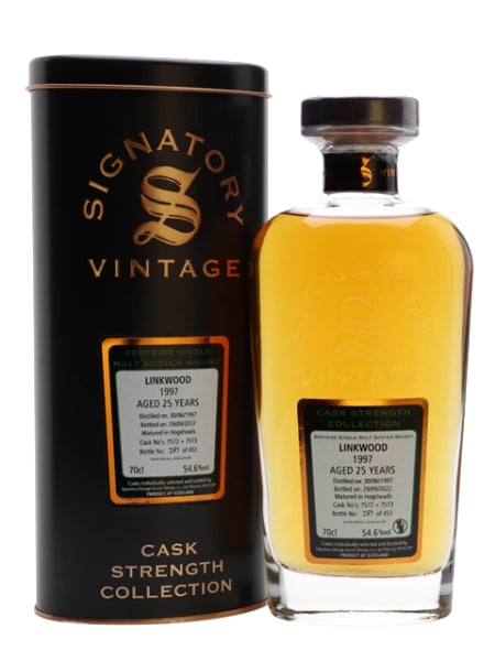 linkwood 1997 25 year old signatory 700ml bottle - Scotch Whisky whisky