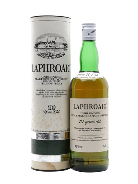 Laphroaig 10 Year Old - Mid 1980s ml bottle - Scotch Whisky whisky