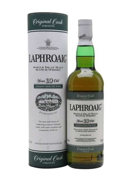 laphroaig 10 year old cask strength misspelt 700ml bottle - Scotch Whisky whisky