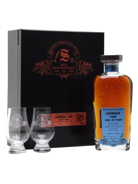 Laphroaig 20 Year Old 1998 - 30th Anniversary Gift Box (Signatory) 700ml bottle - Scotch Whisky whisky