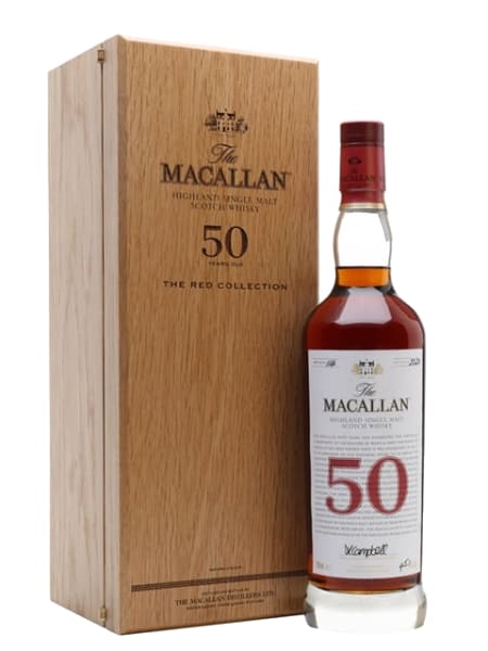 macallan 50 year old the red collection 700ml bottle - Scotch Whisky whisky