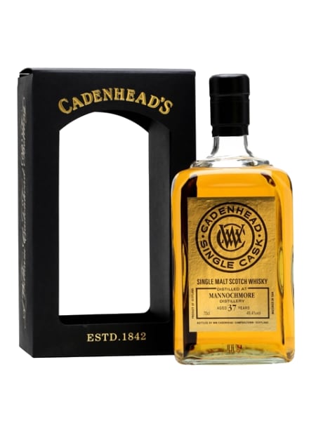 Mannochmore 37 Year Old (Cadenhead's) 700ml bottle - Scotch Whisky whisky