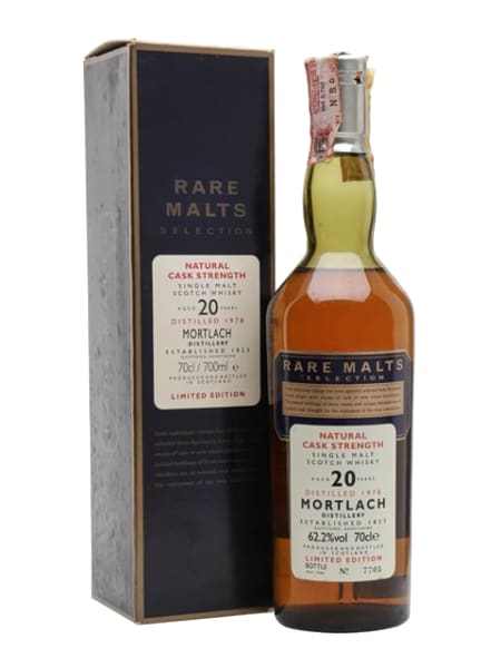 mortlach 1978 20 year old rare malts 700ml bottle - Scotch Whisky whisky