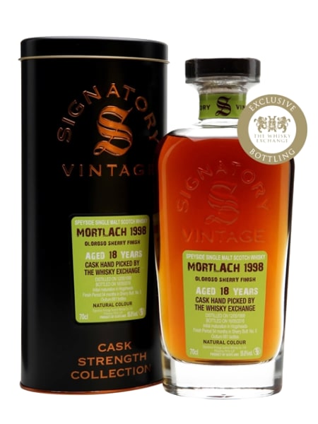 mortlach 1998 18 year old signatory for the whisky exchange 700ml bottle - Scotch Whisky whisky