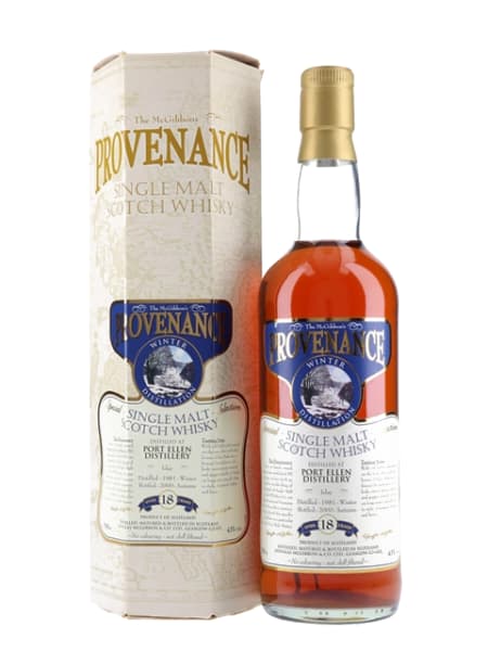 Port Ellen 18 Year Old 1981 Sherry Cask - Provenance (McGibbon's) 700ml bottle - Scotch Whisky whisky