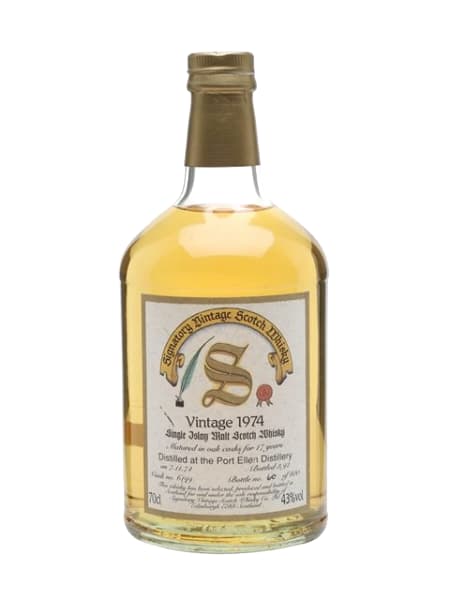 Port Ellen 17 Year Old 1974 (Signatory) 700ml bottle - Scotch Whisky whisky