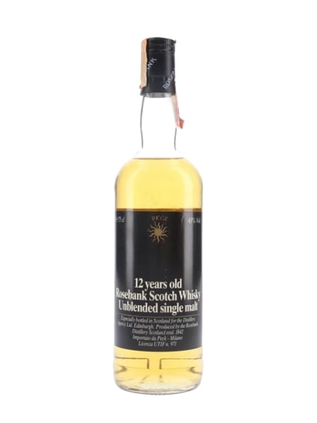 Rosebank 12 Year Old (Peck) - 1980s ml bottle - Scotch Whisky whisky