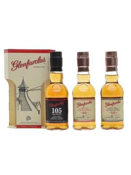 glenfarclas 10, 12 year old & 105 tri pack 3x20cl ml bottle - Scotch Whisky whisky