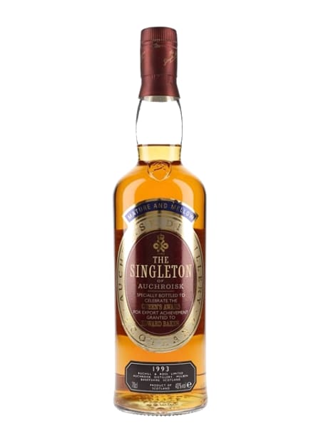 Singleton of Auchroisk 1993 - Special Bottled Queen's Award 700ml bottle - Scotch Whisky whisky
