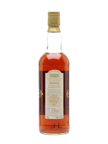 Springbank 28 Year Old 1969 Sherry Cask (Murray McDavid) 700ml bottle - Scotch Whisky whisky