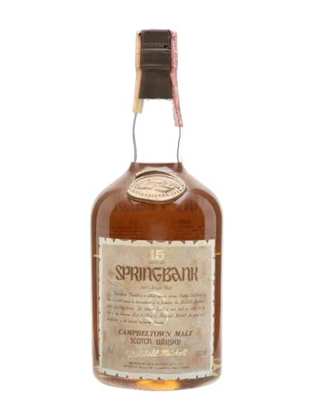 Springbank 15 Year Old - 1980s 700ml bottle - Scotch Whisky whisky
