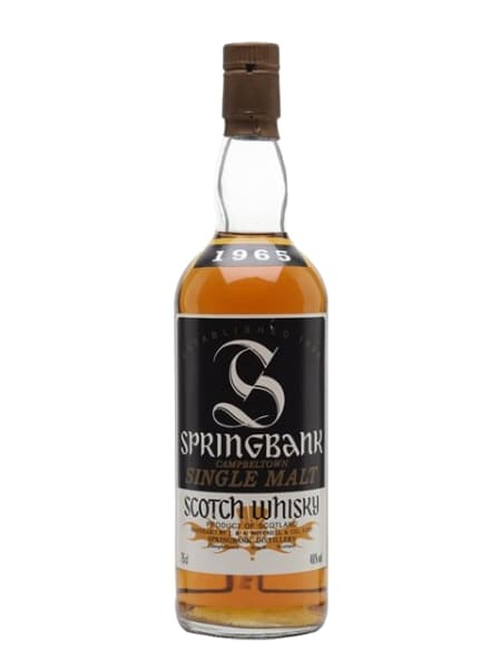 Springbank 1965 Black Label - 1980s ml bottle - Scotch Whisky whisky