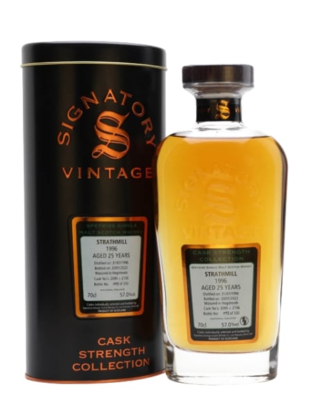 Strathmill 25 Year Old 1996 (casks 2095 & 2106) - Cask Strength Collection (Signatory) 700ml bottle - Scotch Whisky whisky