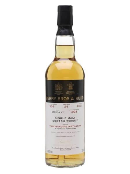 Tullibardine 24 Year Old 1993 - Berry Bros & Rudd 700ml bottle - Scotch Whisky whisky