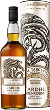 house targaryen & cardhu gold reserve - game of thrones single malts collection