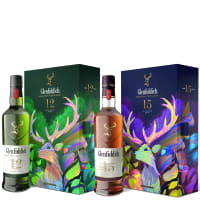 Glenfiddich 12 Year Old Single Malt Scotch Whisky, Limited Edition Release x Santtu Mustonen, Gift Bottle & Flask Set