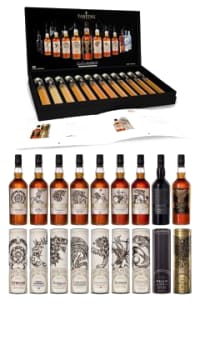 Game of thrones all 9 bottles & complete tasting set collection gift set whisky