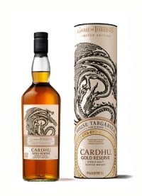 house targaryen & cardhu gold reserve - game of thrones single malts collection