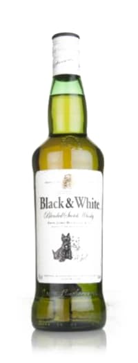 black & white blended scotch whisky