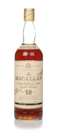 the macallan 10 year old 100° proof - 1980s